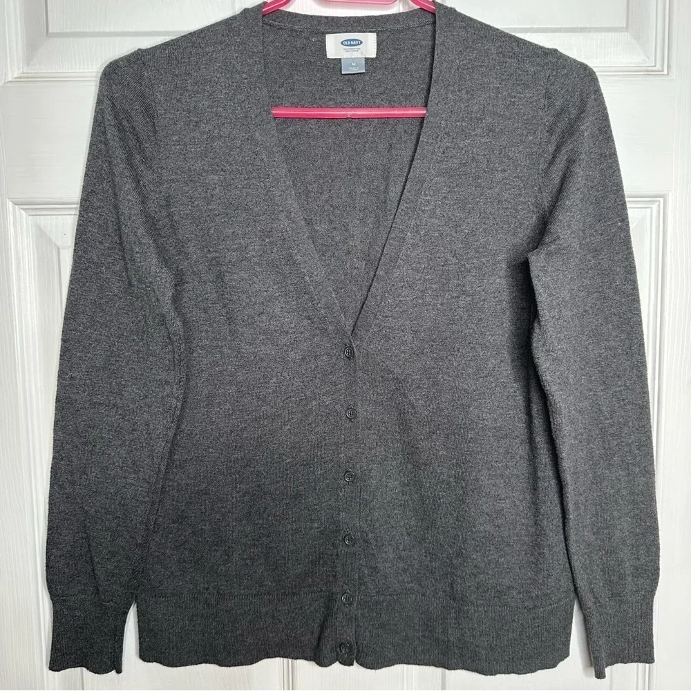 Old Navy Cardigan Grey Size Medium - Picture 1 of 16